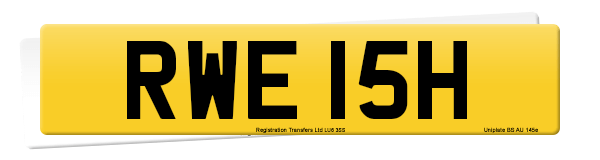 Registration number RWE 15H
